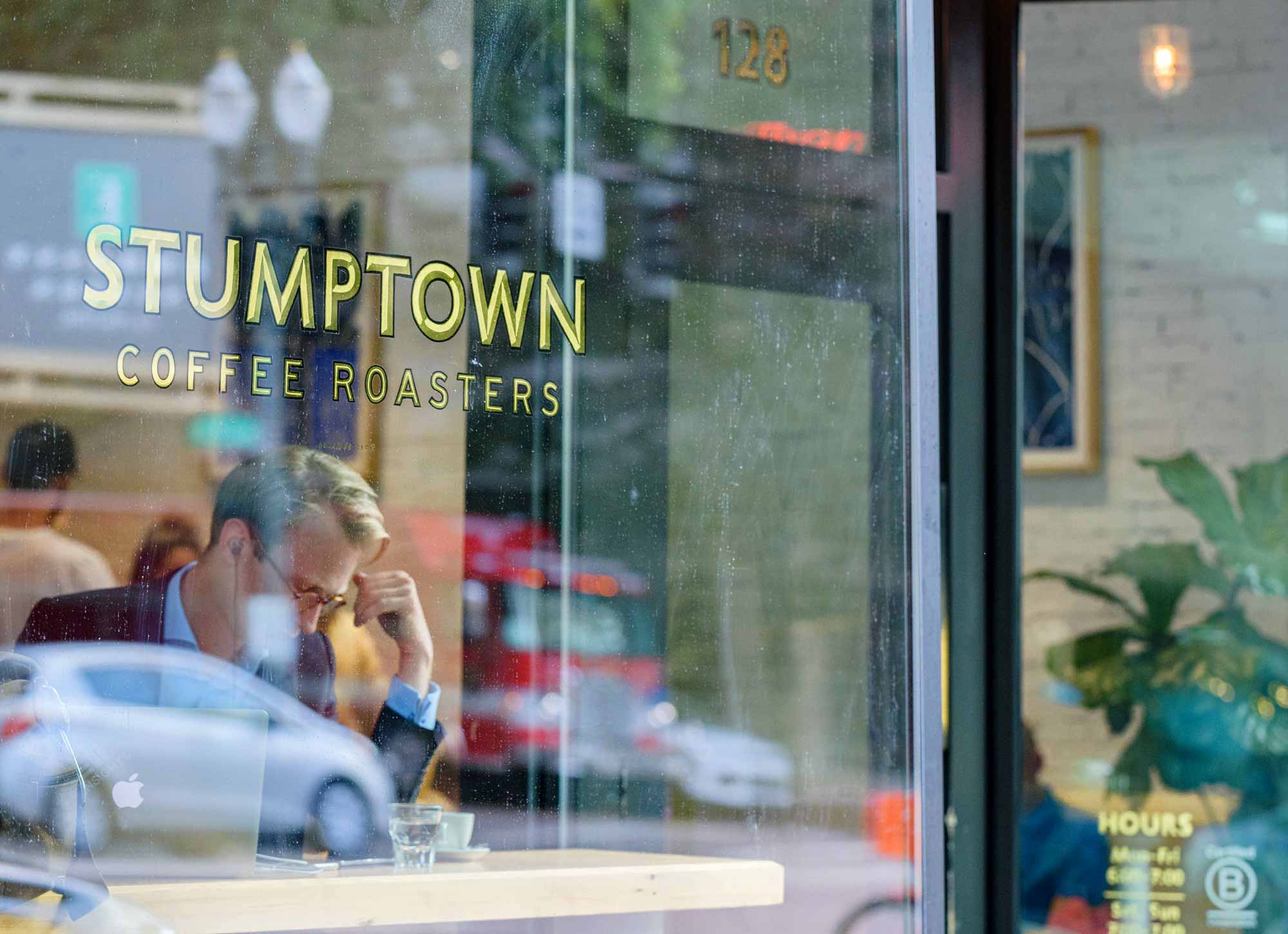 Stumptown Coffee downtown Portland next to 230 Ash luxury apartments