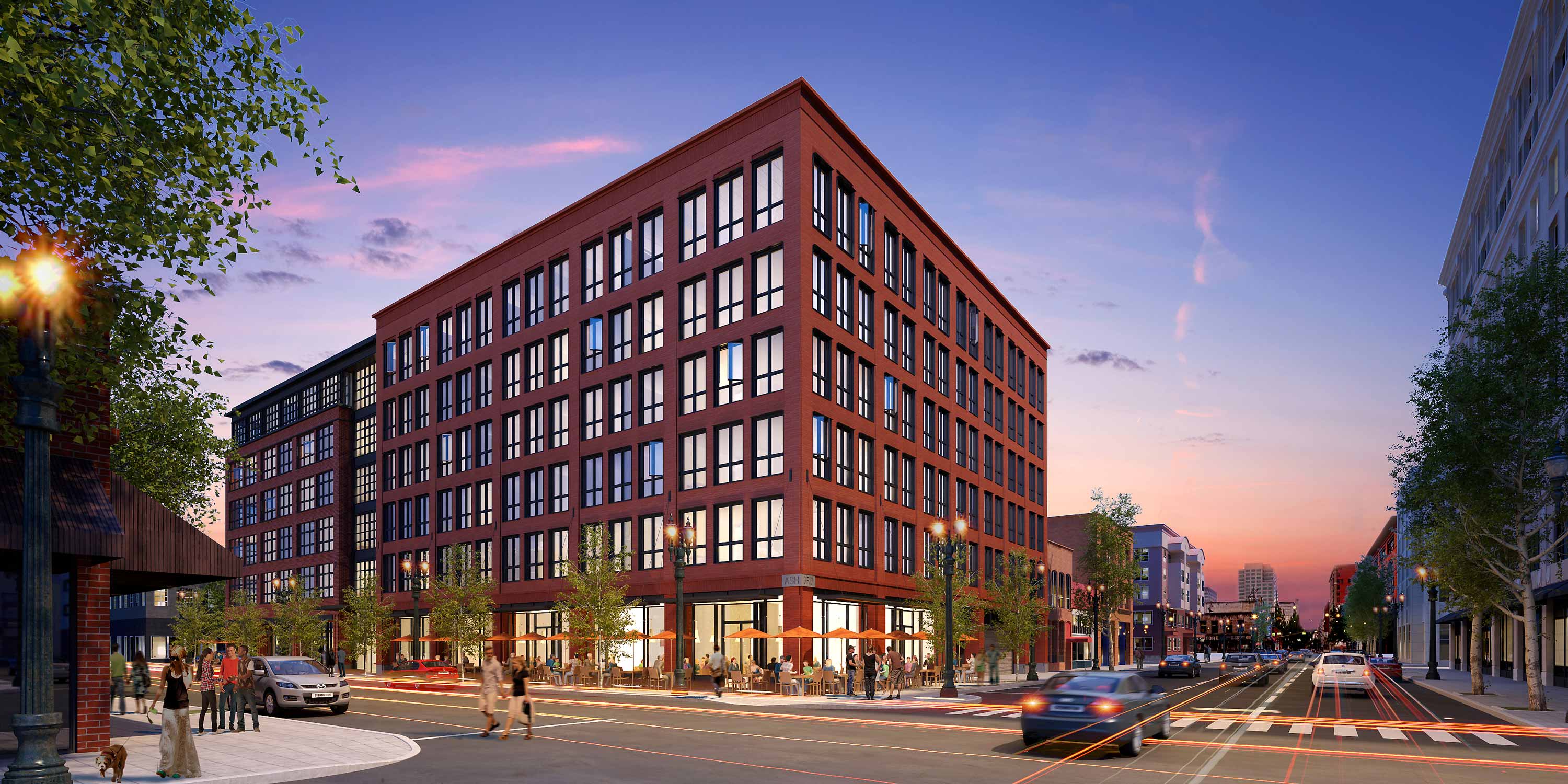 Vibrant urban lifestyle in downtown Portland location